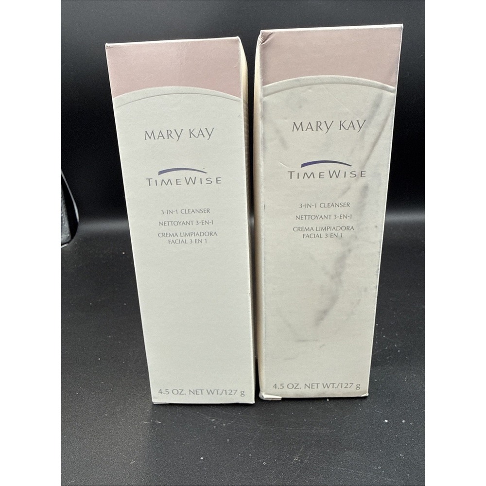 2 Mary Kay TimeWise 3-In-1 Cleanser Combination / Oily  4.5 oz New in Box 869200